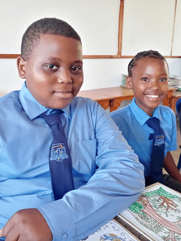 Simphiwe Cele and khethelo ndwalane from grade 5